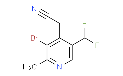 AM122181 | 1805345-10-1 | 3-Bromo-5-(difluoromethyl)-2-methylpyridine-4-acetonitrile