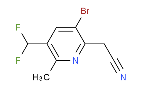 AM122185 | 1805935-36-7 | 3-Bromo-5-(difluoromethyl)-6-methylpyridine-2-acetonitrile