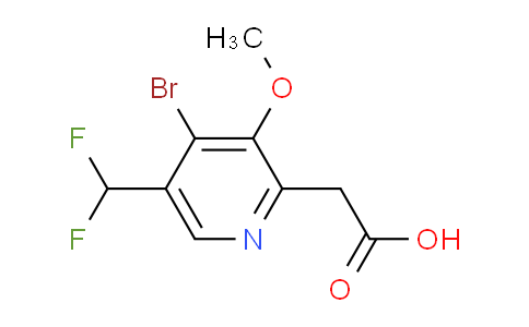 AM122191 | 1806912-53-7 | 4-Bromo-5-(difluoromethyl)-3-methoxypyridine-2-acetic acid