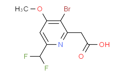 AM122196 | 1805428-26-5 | 3-Bromo-6-(difluoromethyl)-4-methoxypyridine-2-acetic acid