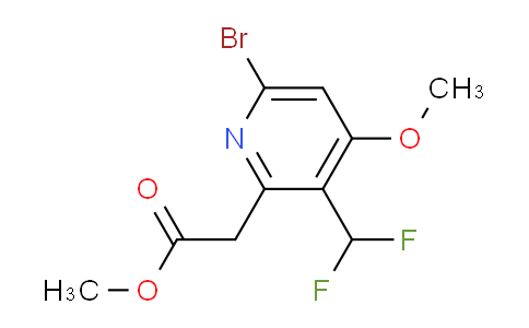 AM122211 | 1805428-76-5 | Methyl 6-bromo-3-(difluoromethyl)-4-methoxypyridine-2-acetate