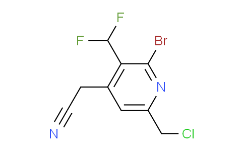 AM122213 | 1805369-34-9 | 2-Bromo-6-(chloromethyl)-3-(difluoromethyl)pyridine-4-acetonitrile