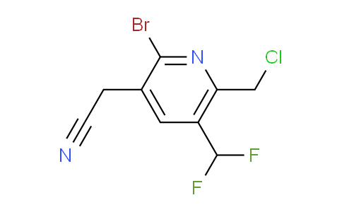 AM122216 | 1805952-49-1 | 2-Bromo-6-(chloromethyl)-5-(difluoromethyl)pyridine-3-acetonitrile