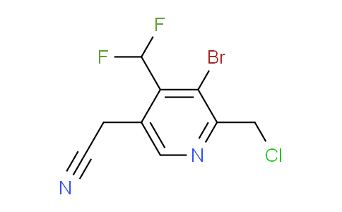 AM122221 | 1806915-29-6 | 3-Bromo-2-(chloromethyl)-4-(difluoromethyl)pyridine-5-acetonitrile