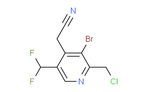 AM122223 | 1807002-57-8 | 3-Bromo-2-(chloromethyl)-5-(difluoromethyl)pyridine-4-acetonitrile