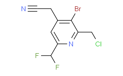 AM122227 | 1805389-38-1 | 3-Bromo-2-(chloromethyl)-6-(difluoromethyl)pyridine-4-acetonitrile