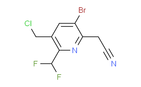 AM122238 | 1805389-71-2 | 3-Bromo-5-(chloromethyl)-6-(difluoromethyl)pyridine-2-acetonitrile