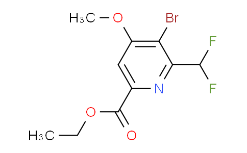 AM122282 | 1806910-69-9 | Ethyl 3-bromo-2-(difluoromethyl)-4-methoxypyridine-6-carboxylate