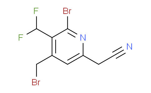 2-Bromo-4-(bromomethyl)-3-(difluoromethyl)pyridine-6-acetonitrile
