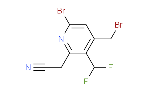 6-Bromo-4-(bromomethyl)-3-(difluoromethyl)pyridine-2-acetonitrile