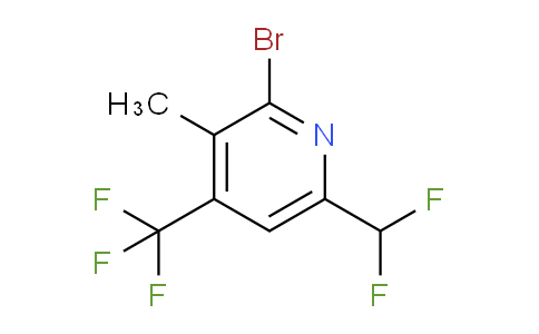 2-Bromo-6-(difluoromethyl)-3-methyl-4-(trifluoromethyl)pyridine