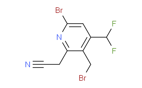 6-Bromo-3-(bromomethyl)-4-(difluoromethyl)pyridine-2-acetonitrile