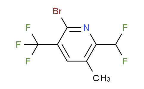 2-Bromo-6-(difluoromethyl)-5-methyl-3-(trifluoromethyl)pyridine