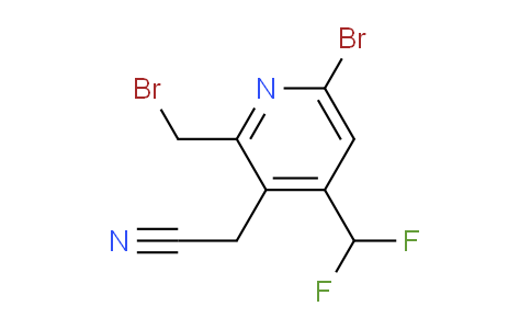 6-Bromo-2-(bromomethyl)-4-(difluoromethyl)pyridine-3-acetonitrile