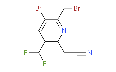 AM122312 | 1805383-57-6 | 3-Bromo-2-(bromomethyl)-5-(difluoromethyl)pyridine-6-acetonitrile