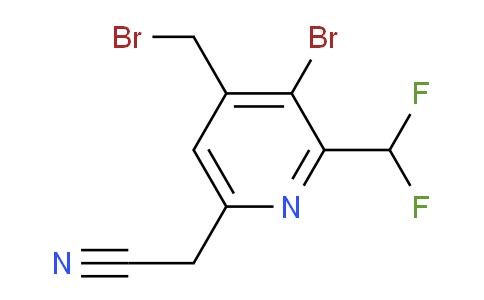 AM122314 | 1806918-03-5 | 3-Bromo-4-(bromomethyl)-2-(difluoromethyl)pyridine-6-acetonitrile