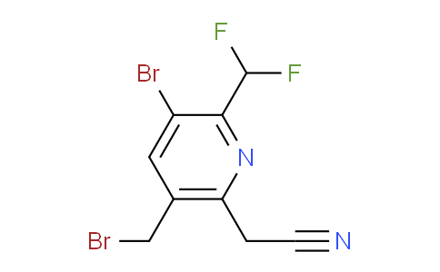AM122317 | 1805449-34-6 | 3-Bromo-5-(bromomethyl)-2-(difluoromethyl)pyridine-6-acetonitrile