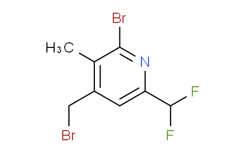 2-Bromo-4-(bromomethyl)-6-(difluoromethyl)-3-methylpyridine