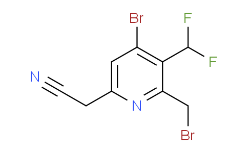 4-Bromo-2-(bromomethyl)-3-(difluoromethyl)pyridine-6-acetonitrile