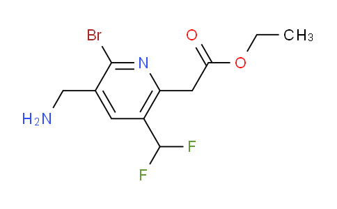 AM122334 | 1805340-78-6 | Ethyl 3-(aminomethyl)-2-bromo-5-(difluoromethyl)pyridine-6-acetate