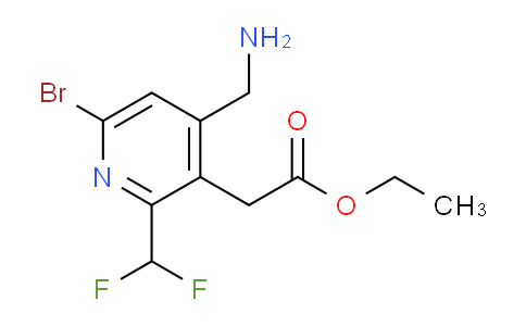 AM122353 | 1805944-02-8 | Ethyl 4-(aminomethyl)-6-bromo-2-(difluoromethyl)pyridine-3-acetate