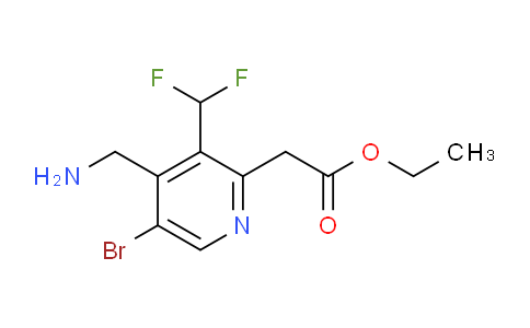 AM122355 | 1805383-15-6 | Ethyl 4-(aminomethyl)-5-bromo-3-(difluoromethyl)pyridine-2-acetate