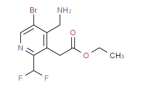 AM122357 | 1805354-77-1 | Ethyl 4-(aminomethyl)-5-bromo-2-(difluoromethyl)pyridine-3-acetate