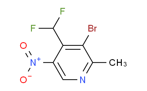 3-Bromo-4-(difluoromethyl)-2-methyl-5-nitropyridine