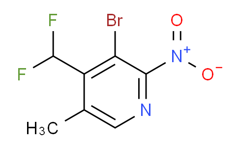 3-Bromo-4-(difluoromethyl)-5-methyl-2-nitropyridine