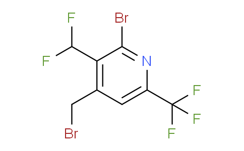 2-Bromo-4-(bromomethyl)-3-(difluoromethyl)-6-(trifluoromethyl)pyridine