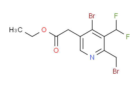 AM122396 | 1805368-44-8 | Ethyl 4-bromo-2-(bromomethyl)-3-(difluoromethyl)pyridine-5-acetate