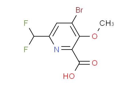 AM122399 | 1805343-32-1 | 4-Bromo-6-(difluoromethyl)-3-methoxypyridine-2-carboxylic acid