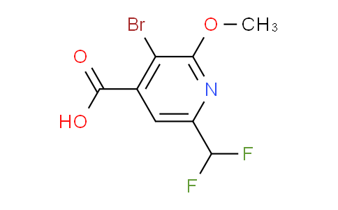 AM122410 | 1806909-31-8 | 3-Bromo-6-(difluoromethyl)-2-methoxypyridine-4-carboxylic acid