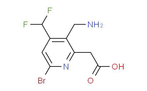 AM122422 | 1805446-92-7 | 3-(Aminomethyl)-6-bromo-4-(difluoromethyl)pyridine-2-acetic acid