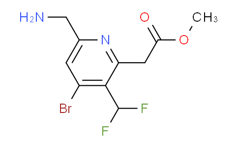 AM122433 | 1805447-14-6 | Methyl 6-(aminomethyl)-4-bromo-3-(difluoromethyl)pyridine-2-acetate