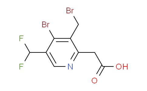 4-Bromo-3-(bromomethyl)-5-(difluoromethyl)pyridine-2-acetic acid