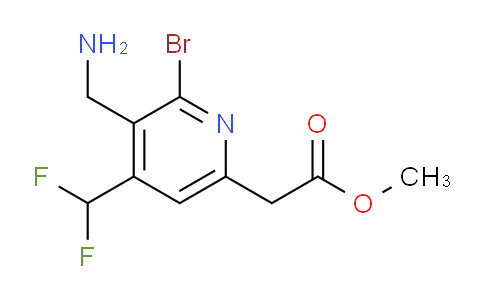Methyl 3-(aminomethyl)-2-bromo-4-(difluoromethyl)pyridine-6-acetate