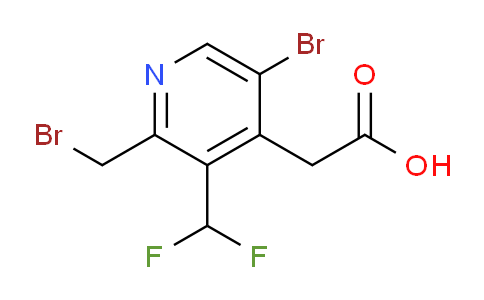5-Bromo-2-(bromomethyl)-3-(difluoromethyl)pyridine-4-acetic acid