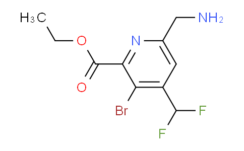 AM122516 | 1806915-25-2 | Ethyl 6-(aminomethyl)-3-bromo-4-(difluoromethyl)pyridine-2-carboxylate