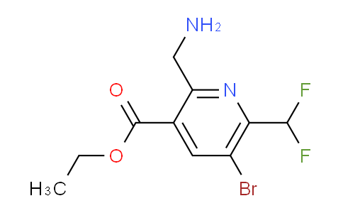 AM122517 | 1805454-81-2 | Ethyl 2-(aminomethyl)-5-bromo-6-(difluoromethyl)pyridine-3-carboxylate