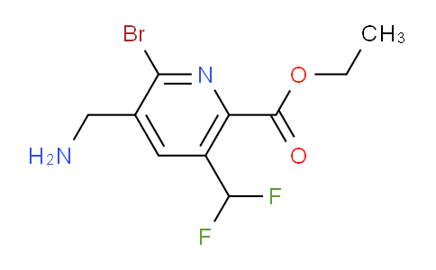 AM122528 | 1804488-14-9 | Ethyl 3-(aminomethyl)-2-bromo-5-(difluoromethyl)pyridine-6-carboxylate