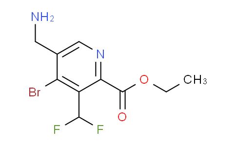 AM122531 | 1806970-82-0 | Ethyl 5-(aminomethyl)-4-bromo-3-(difluoromethyl)pyridine-2-carboxylate