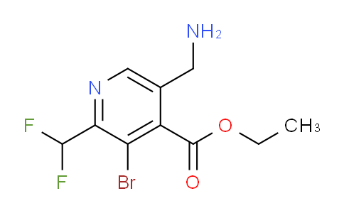 AM122539 | 1806915-49-0 | Ethyl 5-(aminomethyl)-3-bromo-2-(difluoromethyl)pyridine-4-carboxylate