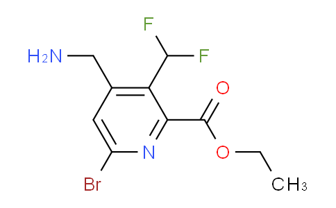 AM122541 | 1805039-19-3 | Ethyl 4-(aminomethyl)-6-bromo-3-(difluoromethyl)pyridine-2-carboxylate