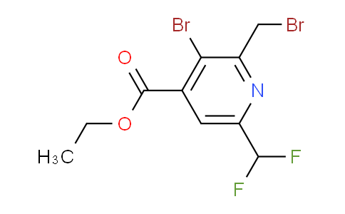 AM122542 | 1805367-73-0 | Ethyl 3-bromo-2-(bromomethyl)-6-(difluoromethyl)pyridine-4-carboxylate