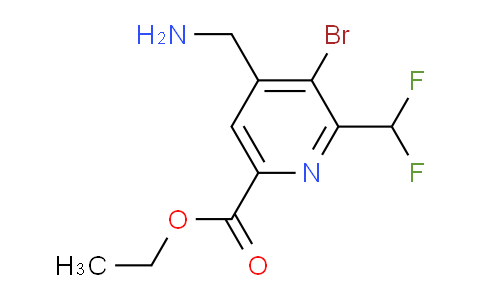 AM122547 | 1806857-66-8 | Ethyl 4-(aminomethyl)-3-bromo-2-(difluoromethyl)pyridine-6-carboxylate