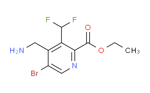 AM122550 | 1805169-35-0 | Ethyl 4-(aminomethyl)-5-bromo-3-(difluoromethyl)pyridine-2-carboxylate