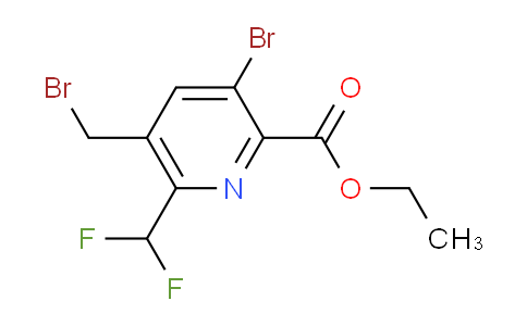 AM122551 | 1804849-99-7 | Ethyl 3-bromo-5-(bromomethyl)-6-(difluoromethyl)pyridine-2-carboxylate