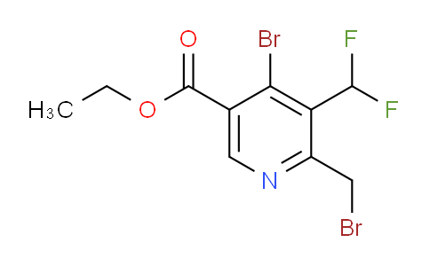 AM122553 | 1805381-79-6 | Ethyl 4-bromo-2-(bromomethyl)-3-(difluoromethyl)pyridine-5-carboxylate