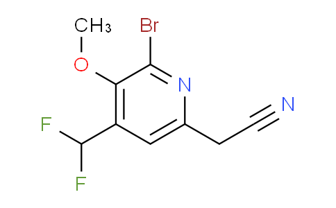 AM122566 | 1804464-90-1 | 2-Bromo-4-(difluoromethyl)-3-methoxypyridine-6-acetonitrile